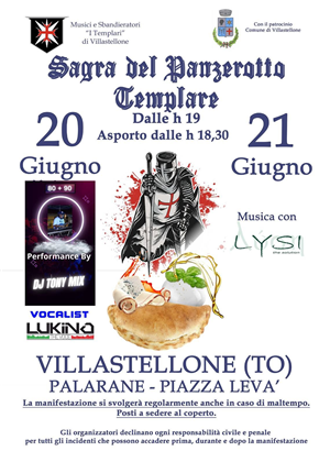 Sagra del Panzerotto Templare 2026