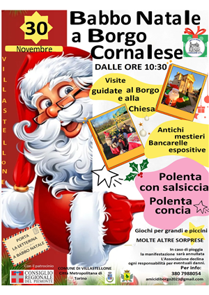Babbo Natale a Borgo Cornalese