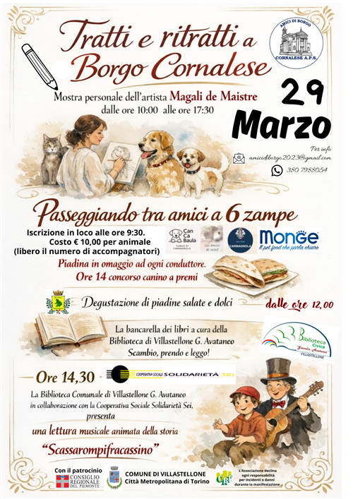 Tratti e ritratti a Borgo Cornalese