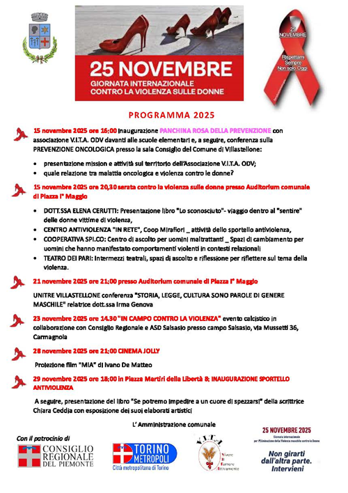 Novembre contro la violenza sulle donne